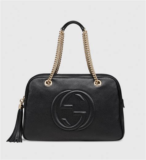 gucci soho piccola|gucci leather shoulder bag.